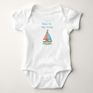 Body Para Bebé Nuevo en el Crew Sailboat Baby Bodysuit
