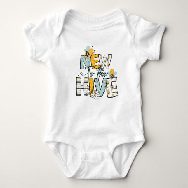 Body Para Bebé Nuevo en el traje de bebé Hive (Anverso)