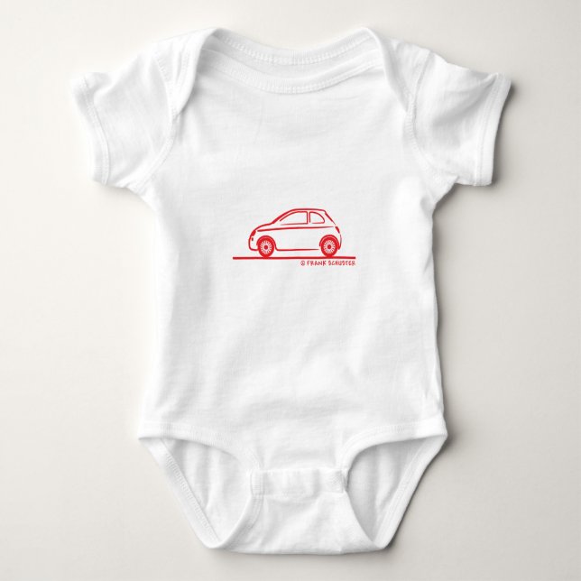 Body Para Bebé Nuevo Fiat 500 Cinquecento (Anverso)