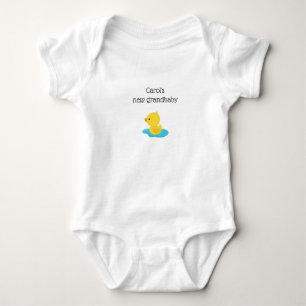 Body Para Bebé Nuevo Grandbaby con el pato del bebé en charco