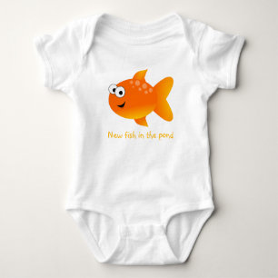 Body Para Bebé Nuevo Pescado En El Goldfish Pond