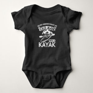 Body Para Bebé Nunca Subestimes A Un Viejo Con Un Kayak