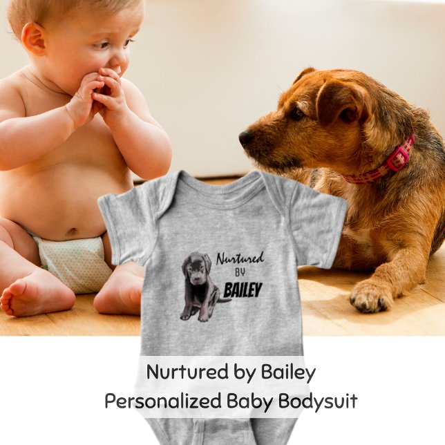 Body Para Bebé Nurtured by Bailey (para niño o niña) Bodysuit de  (Personalized Baby Clothing)