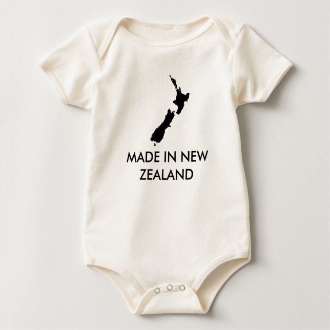 Body Para Bebé nzfern, HECHO EN NUEVA ZELANDA (Anverso)