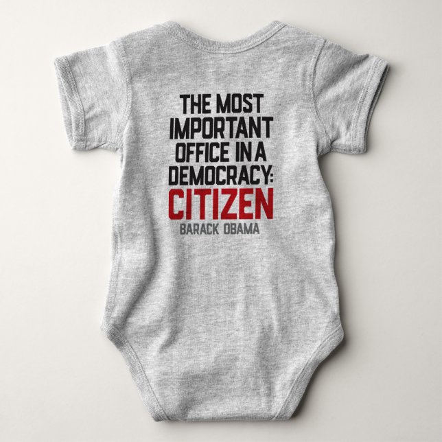 Body Para Bebé Obama | Cita ciudadana | (Reverso)
