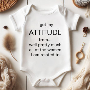 Body Para Bebé Obtengo mi actitud de la Bonito, muchas mujeres di