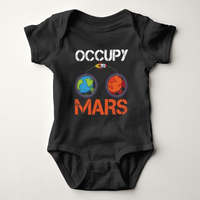 Body Para Bebé Occupy Marte Austronaut Space Ship Science (Anverso)