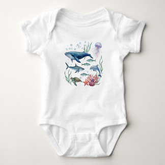 Body Para Bebé Ocean Animals Baby, Summer Sea Life Baby 