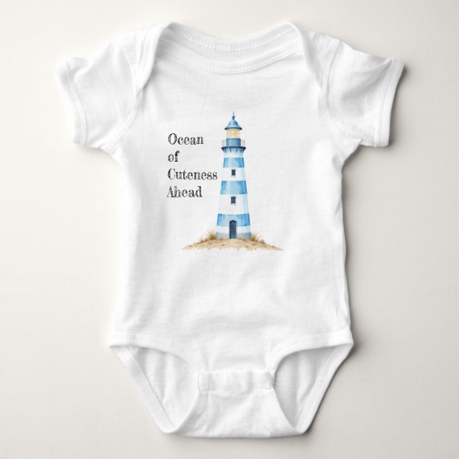 Body Para Bebé Océanos de ternura por delante – Náutico (Anverso)