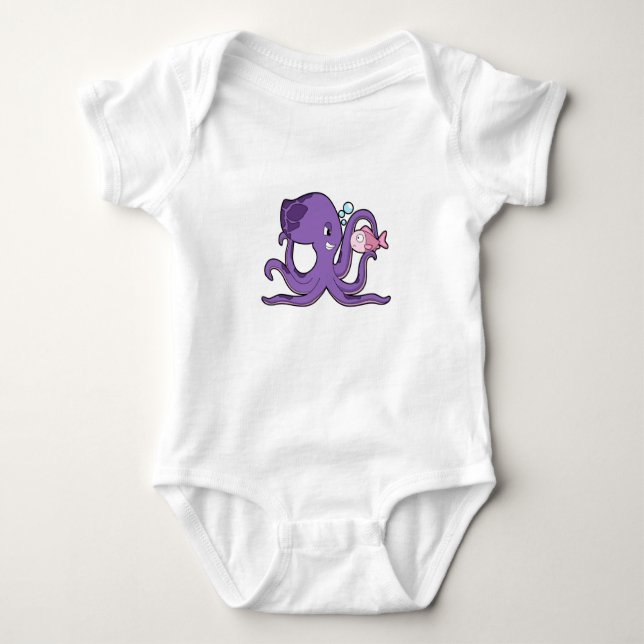 Body Para Bebé Octopus con pescado.PNG (Anverso)