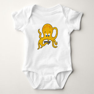 Body Para Bebé Octopus con portátil