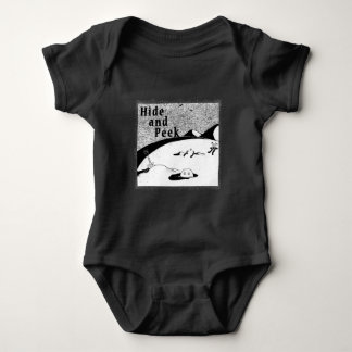Body Para Bebé Ocultar y peek Hole (fondo blanco) Baby Bodysui