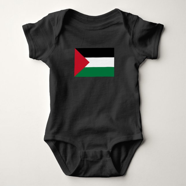 Body Para Bebé oficialmente bandera del Estado de Palestina (Anverso)