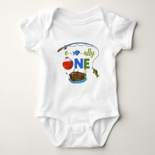Body Para Bebé Ofishally ONE baby bodysuite O-fish ally UN chico