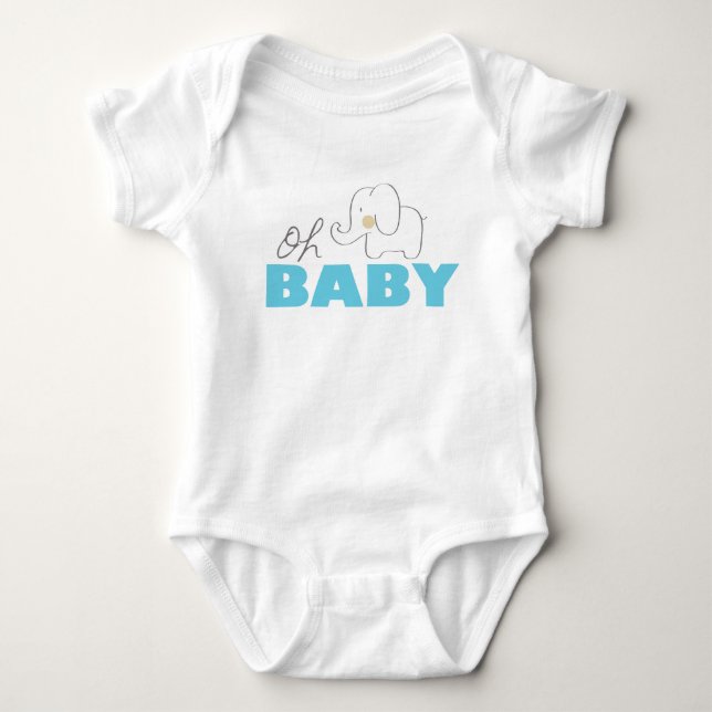 Body Para Bebé Oh Baby Elephant (Anverso)