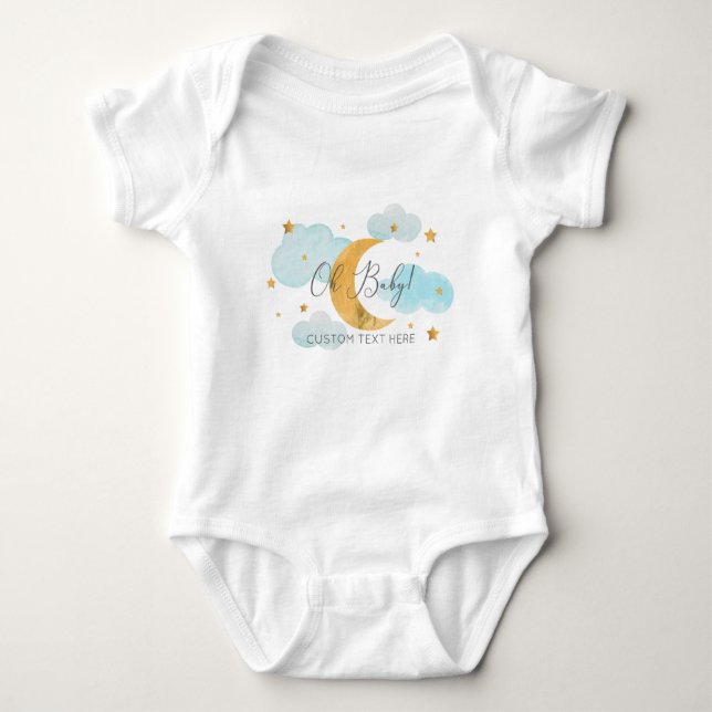 Body Para Bebé Oh Baby! Moon & Stars Bodysuit (Anverso)
