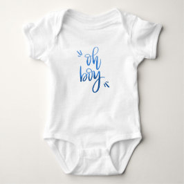 Body Para Bebé Oh Boy - Calligraphy Baby Bodysuit