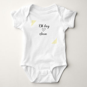 Body Para Bebé oh chico agregar nombre baby shower niños texto co