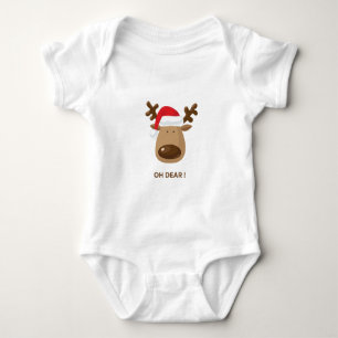 Body Para Bebé ¡Oh Cielo! Regalo Divertido de Reno para Mamás en 