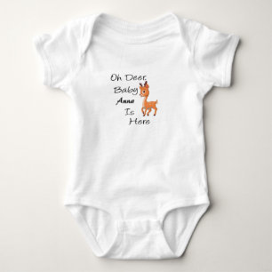 Body Para Bebé Oh Ciervo, Ropa de Bebé Personalizada Está Aquí
