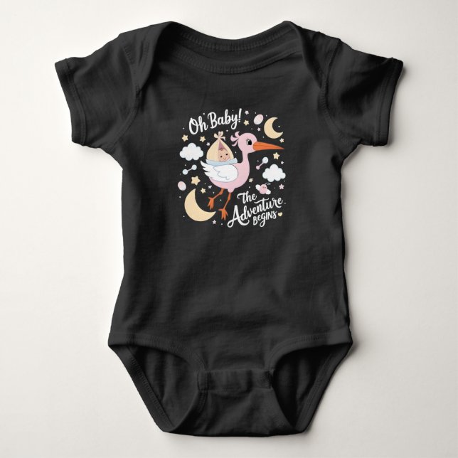 Body Para Bebé ¡Oh, nena! Camiseta Baby Shower (Anverso)