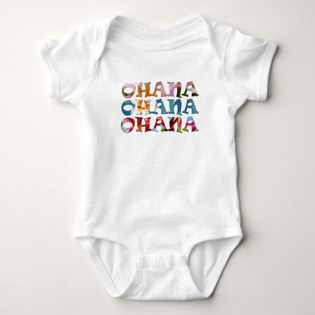 Body Para Bebé Ohana ohana (Anverso)