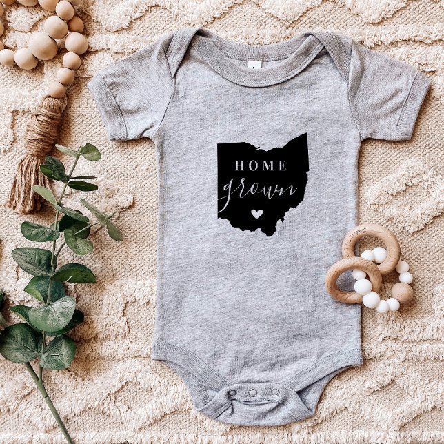 Body Para Bebé Ohio Home Grown State Tee (Subido por el creador)