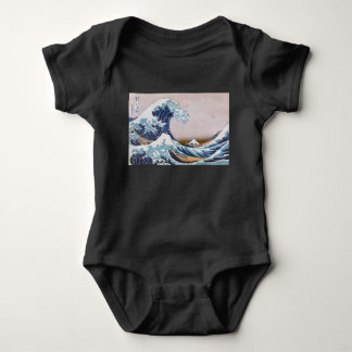 Body Para Bebé Ola de tsunami frente a Kanagawa Japón por Hokusai