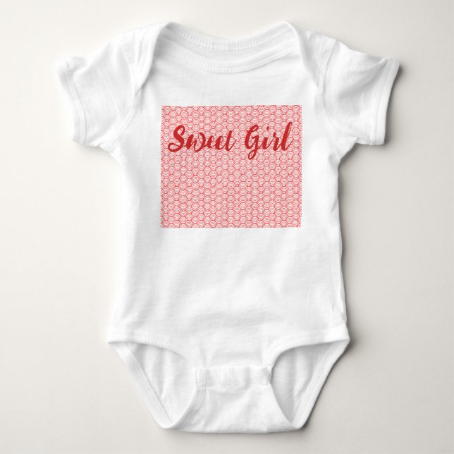 Body Para Bebé Olas de salmón  (Anverso)