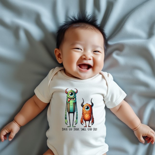 Body Para Bebé Olía nuestra camiseta de los hermanos (Some monster buddies for your little monster.)