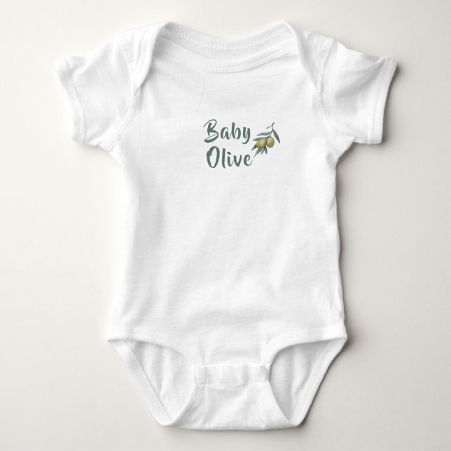 Body Para Bebé Oliva de bebé  (Anverso)