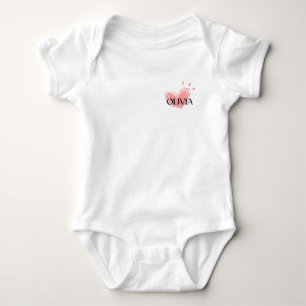 Body Para Bebé Olivia Heart Baby Bodysuit