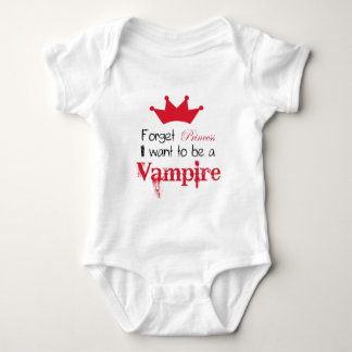 Body Para Bebé Olvídate de la princesa que quiero ser un vampiro