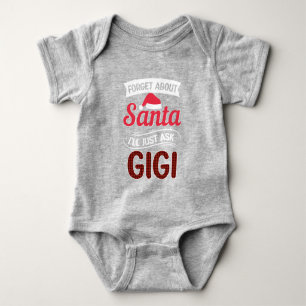 Body Para Bebé Olvídate de Santa/Gigi Baby Bodysuit