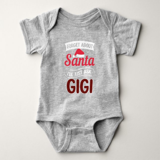 Body Para Bebé Olvídate de Santa/Gigi Baby Bodysuit (Anverso)