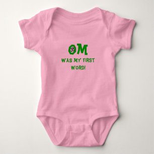 Body Para Bebé Om Fue Mi Primera Palabra - Ropa De Yoga Infantil
