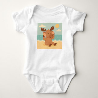Body Para Bebé Ondas Susurrantes – Camiseta de playa soñadora par