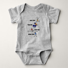 Body Para Bebé One Can Toucan Red Can Blue Can Baby Bodysuit