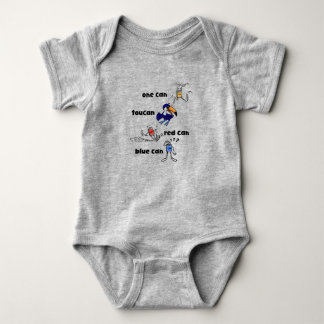 Body Para Bebé One Can Toucan Red Can Blue Can Baby Bodysuit