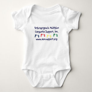 Body Para Bebé Onsie azul de la letra de AMCSI