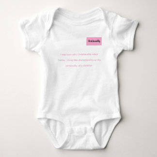 Body Para Bebé Onsie con Christianality definida