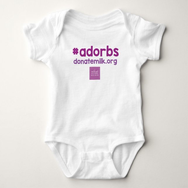 Body Para Bebé onsie de los #adorbs (Anverso)