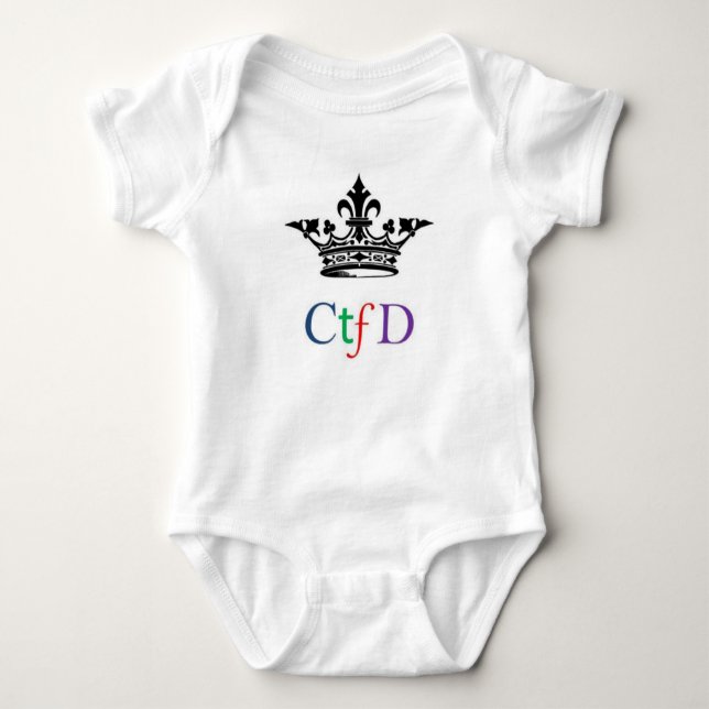 Body Para Bebé Onsie del bebé de CTFD (Anverso)