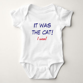 Body Para Bebé ¡Onsie divertido - el bebé culpa el gato!