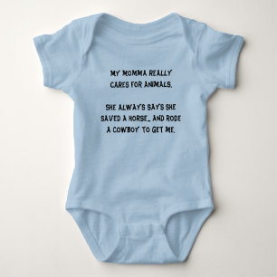 Body Para Bebé Onsie infantil -… reserva un caballo. Monte a un
