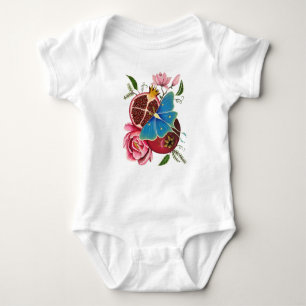 Body Para Bebé Onsie neutral de género Pomegranate y Luna Moth
