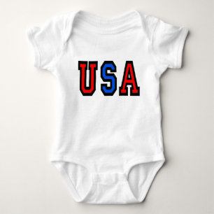 Body Para Bebé Onsie Patriótico de los Estados Unidos