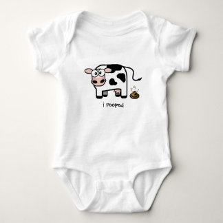 Body Para Bebé Oops vaca divertida de I Pooped el | Pooping