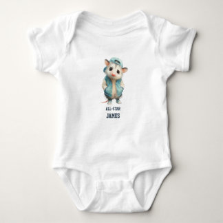 Body Para Bebé Opossum Birthday Romper • Woodland Animal Outfit
