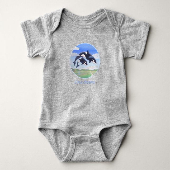 Body Para Bebé Orca Dreams Baby Bodysuit (Anverso)